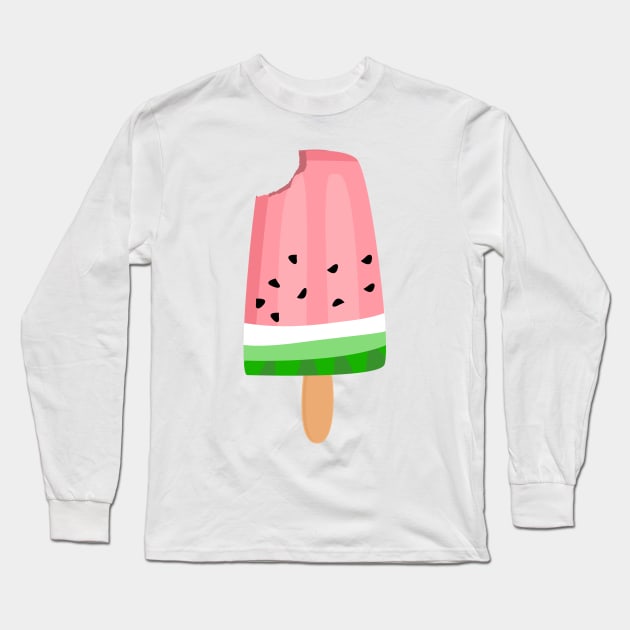 Melon Popsicle Long Sleeve T-Shirt by SweetAnimals